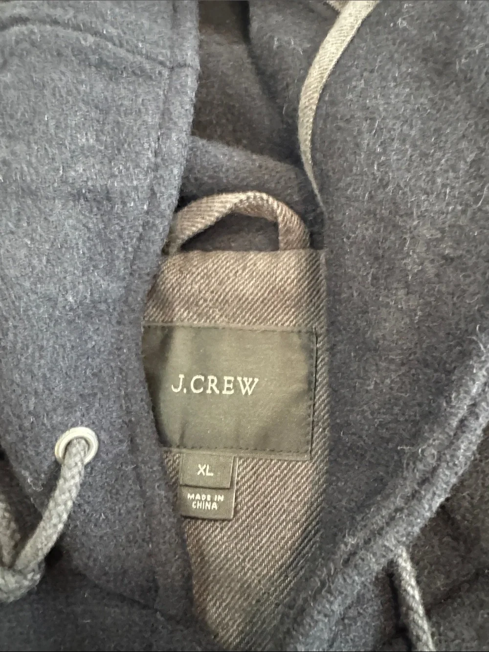 J. Crew Men's Hooded Pea Coat in Navy